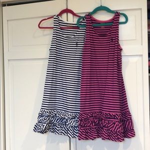 2 girls Polo Ralph Lauren tank dresses M (8-10)